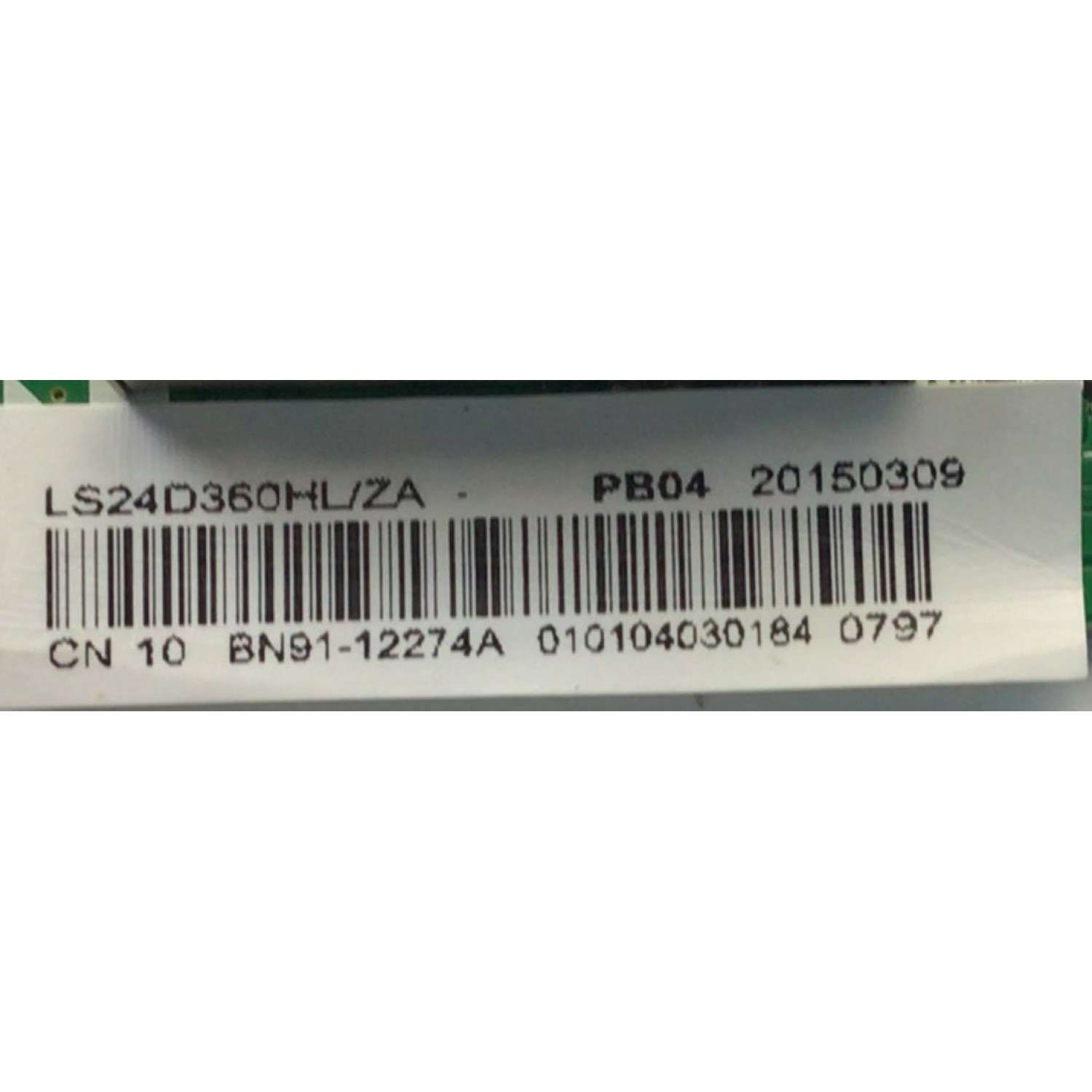 MAIN PARA MONITOR SAMSUNG / NUMERO DE PARTE BN91-12274A / BN9112274A / 12274A / PANEL CY-MH236BGLV1V / DISPLAY LSM236HL01-V03 / MODELO LS24D360HL/ZA / S24D360HL - Imagen 2